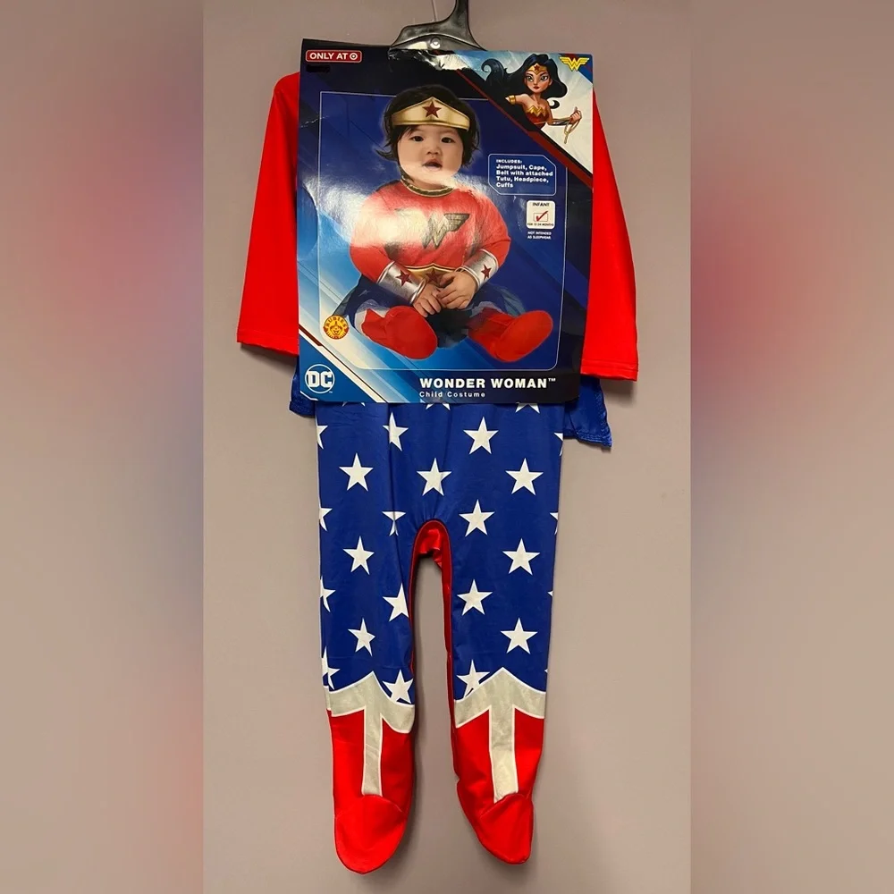 NWT Bundle 2 COSTUMES Disney CINDERELLA Wonder Woman GIRL 12-18mo Baby - Picture 5 of 7